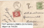 Thuin Vers Lobbes 1920 - Lettres & Documents