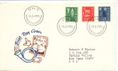 Norway FDC Ordinary Stamps 15-2-1973 With Cachet Sent To USA - FDC