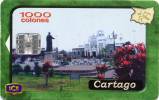 Lote TTE59, Costa Rica, Tarjeta Telefonica, Phone Card, Cartago, Used, Not Perfect Card - Costa Rica