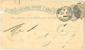 Postal Stationary Sent From Montreal In 1889 - Cartas & Documentos