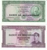 Mozambique #117 & #118, Lot Of 2 Different Banknotes, 100 And 500 Escudos, 1986 Banknote Currency - Mozambico