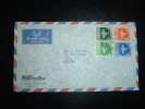 LETTRE PAR AVION POUR LA FRANCE TP 50 NP + 25 NP + 10 NP + 5 NP OBL. MECA. 1-6-57 CALCUTTA - Covers & Documents