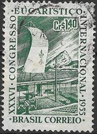 BRAZIL 1955 36th International Eucharistic Congress - Green - 1cr.40 FU - Usados