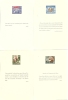 1953 6 Gedenkblätter (Kartonpapier) In Orginalfarbe Darunter Mit Zitat - Lettres & Documents