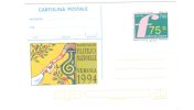 64721)cartolina Postale Serie Manifestazione Filatelica Nazionale Verona'94 Con Un Valore - Nuova - Demonstrations