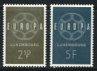 ● LUSSEMBURGO 1959 - EUROPA - N. 567 / 68 Nuovi **, Serie Completa - Cat. ? € - Lotto N. 170 - 1959