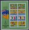 Niue ** Bloc N° 38 - J.O. De Moscou (course, Plongeon, Voile, Foot) - Niue