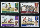 Ouganda ** N° 148 à 151 - "Argentina 78" Coupe Du Monde De Foot - Ouganda (1962-...)