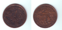 Netherlands 1 Cent 1918 - 1 Centavos