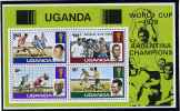 Ouganda ** Bloc N° 9 Surchargé "world Cup" - "Argentina 78" Coupe Du Monde De Foot - Uganda (1962-...)
