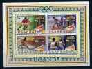 Ouganda ** Bloc N° 23 Surchargés "médaillés" Aux J.O. De Moscou - Uganda (1962-...)