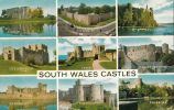 BR463 South Wales Castles Multi Vues Used Perfect Shape 2 Scans - Autres & Non Classés