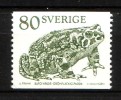 FROG RANA GRENOUILLE FROSCH WECHSELKRÖTE BUFO VIRIDIS - SWEDEN SUEDE SCHWEDEN  1979 MI 1077 MNH Frogs - Kikkers