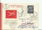 AUSTRIA 1958 - FDC AUA FIRST FLIGHT WIEN-ZURICH  FLOWN TO ZURICH   MAY 10 W 1 STAMP 1.50 FD P RE 4 - First Flight Covers