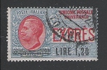 Regno D' Italia - 1921 - POSTA ESPRESSO: Valore Usato Da 30 C. Soprastampato Lire 1,20 - In Buone Condizioni. - Express Mail