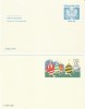 UZ2 And UX100 Postal Stationery Cards, Official Mail, Sailboats Issued 1980s Lot Of 2 Cards - 1981-00