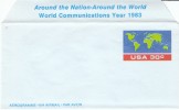UC56 Postal Stationery Aerogramme, 30-cent World Communications Year, 1983 Mint Postal Folded Letter - 1981-00