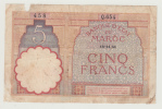 Morocco 5 Francs 14-11- 1941 G-VG P 23Ab 23A B - Morocco