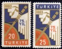 TURCHIA - TURKÍA - TURKEY 1958 High School Of Commerce SCUOLA SUPERIORE DEL COMMERCIO MNH - Neufs
