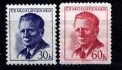 CS 1958 Mi 1081-2 Yt 965-966 ** - Unused Stamps