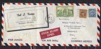 BIG112 - CANADA  , Lettera Per USA Del 4/9/48 . Valori Difettosi - Airmail: Special Delivery
