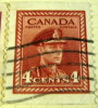 Canada 1942 King George VI 4c - Used - Oblitérés