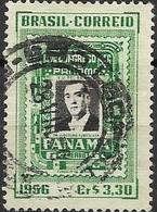 BRAZIL 1956 Pan-American Congress. Panama - 3cr30 Commemorative Stamp From Panama FU - Gebruikt