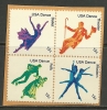 USA 4-block Ungestempelt Geblieben Auf Dem Briefstück. Tanzen Tanzstile Dance - Unused Stamps