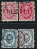 ● JAPAN 1879 / 83 - Ordinaria STEMMI - N.° 63 E 65 Usati - Cat. ? € - Lotto N. 594 - Oblitérés