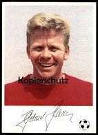 AUTOGRAMMKARTE HELMUT HALLER AC BOLOGNA Fußball Soccer Football Card Autograph Autogramm Karte Autographe Signature - Personalidades Deportivas