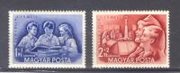 (S1346) HUNGARY, 1952 (Stamp Day). Complete Set. Mi ## 1274-1275. MNH** - Ungebraucht