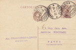 MESSINA  / PATTI  - Card_ Cartolina Pubbl.  " Avv. Francesco LONGO  " - 1932 - Reclame