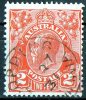 Australia 1926 King George V 2d Red Small Multiple Wmk Used - COPPING TASMANIA - Gebraucht