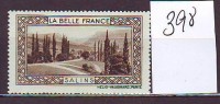 FRANCE. TIMBRE. VIGNETTE. BELLE FRANCE. FRANCHE COMTE. JURA. DOUBS. SALINS - Tourism (Labels)