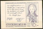 Czeslaw Slania. Sweden 1984. Int. Stamp Exhibition STOCKHOLMIA '86. Booklet. Michel MH 100  MNH. Signed. - 1981-..