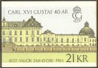 Czeslaw Slania. Sweden 1986. 40 Anniv King Carl XVI Gustaf.  Booklet. Michel MH 115 MNH. Signed. - 1904-50