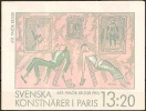 Czeslaw Slania. Sweden 1988. Swedish Artists In Paris. Booklet. Michel MH 132 MNH. - 1981-..