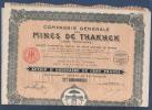 COMPAGNIE GENERALE DES MINES DE THAKHEK - LAOS INDOCHINE - ACTION B ORDINAIRE DE CENT FRANCS - 1928 - Mines