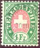 Heimat BE INTERLAKEN 1885-07-30 Datumstempel Auf Telgraphen-Marke Zu#17 - Telegraafzegels