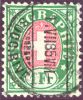 Heimat GE GENEVE SUCC.RIVE 1885-07-01 Poststempel Auf Telegraphen-Marke Zu#17 - Telégrafo