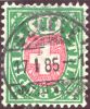 Heimat GE GENEVE SSUC.GAR. 1885-01-17 Poststempel Auf Telegraphen-Marke Zu#17 - Télégraphe