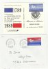 Année 1989, Y Et T N° 2560 - 200e Anniversaire De La Révolution + Carte Offerte Par La Poste - Brieven En Documenten