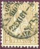 Schweiz 1881-11-22 Lausanne Zu#44 Mi#36 2Rp. Oliv Faserpapier Sitzende Helvetia - Oblitérés