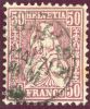 Schweiz 1871-05-15 Zu#43 Mi#35 50Rp. Lila Sitzende Helvetia - Used Stamps