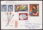 Hungary EXPRESS Expressz Label Mult Franked HATVAN 1974 Cover To LINDENBERG Germany (2 Scans) - Cartas & Documentos