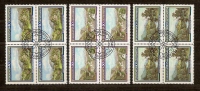 Liechtenstein 1982 Yvertn° 747-49 (°) Oblitéré Used Bloc De 4 Cote 13 Euro - Gebraucht