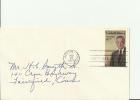 USA 1973 - FDC LYNDON B. JOHNSON - PRESIDENT - ADDRESSED W 1  STAMP OF 8 CENTS POSTMARKED AUSTIN TEXAS  AUG 27 RE410 - 1971-1980