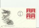 USA 1971 - FDC 11 CENTS AIRM MAIL STAMP ENVELOPE   W 4 AIRMAIL STAMPS OF 11 CENTS POSTMARKED SPOKANE  MAY 7 RE414 - 1971-1980