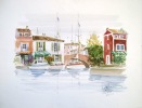 Pelletier Michel Aquarelle Et Gouache Port Grimaud - Aquarelles