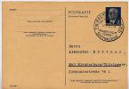 Sost. BAD HOMBURG Vd HÖHE 1955 Auf DDR P 63 A Antwort-Postkarte - Bäderwesen